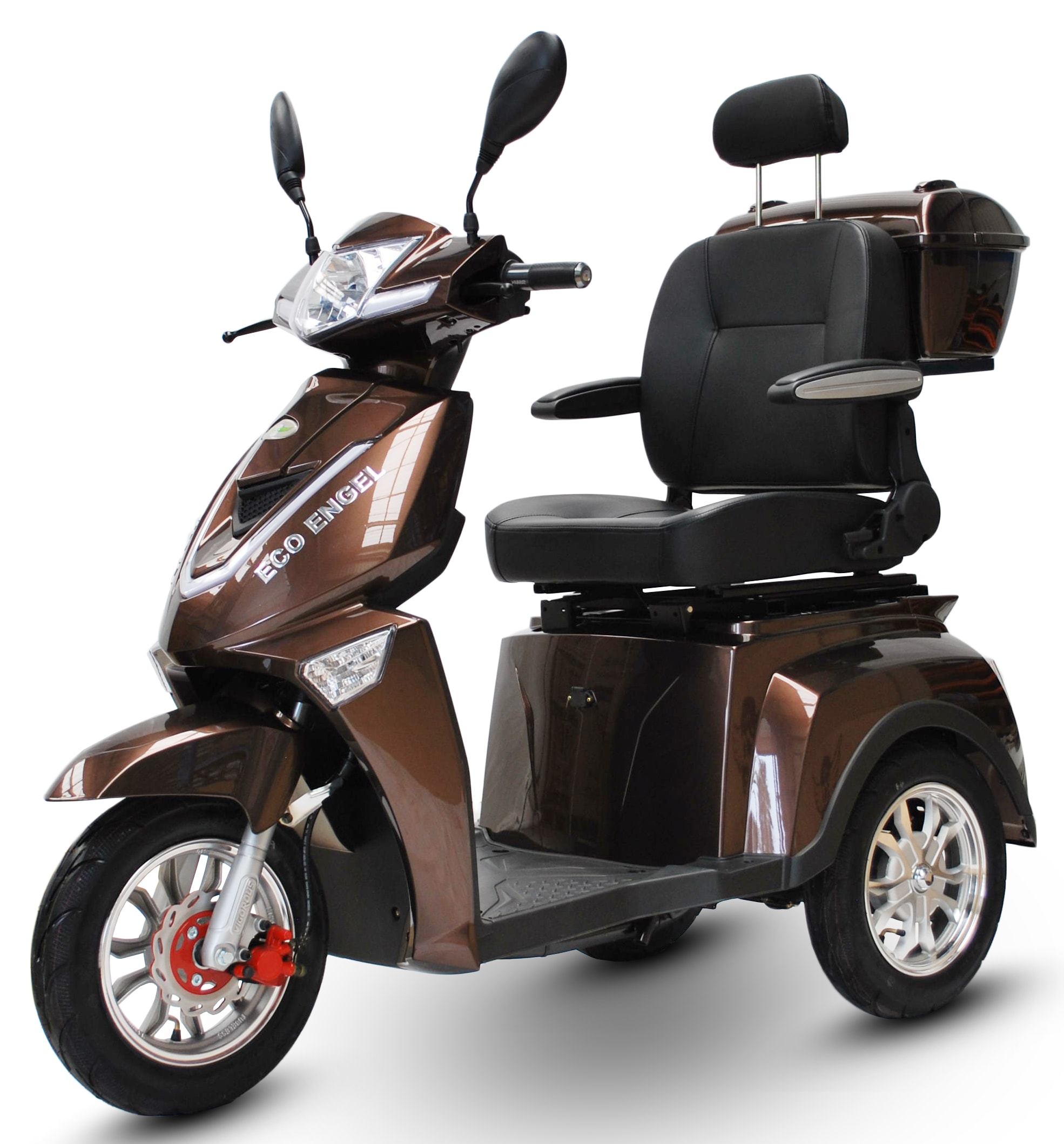 ECO ENGEL 504, Elektromobil 25 km/h mit Li-io 30 AH Akku, Braun 