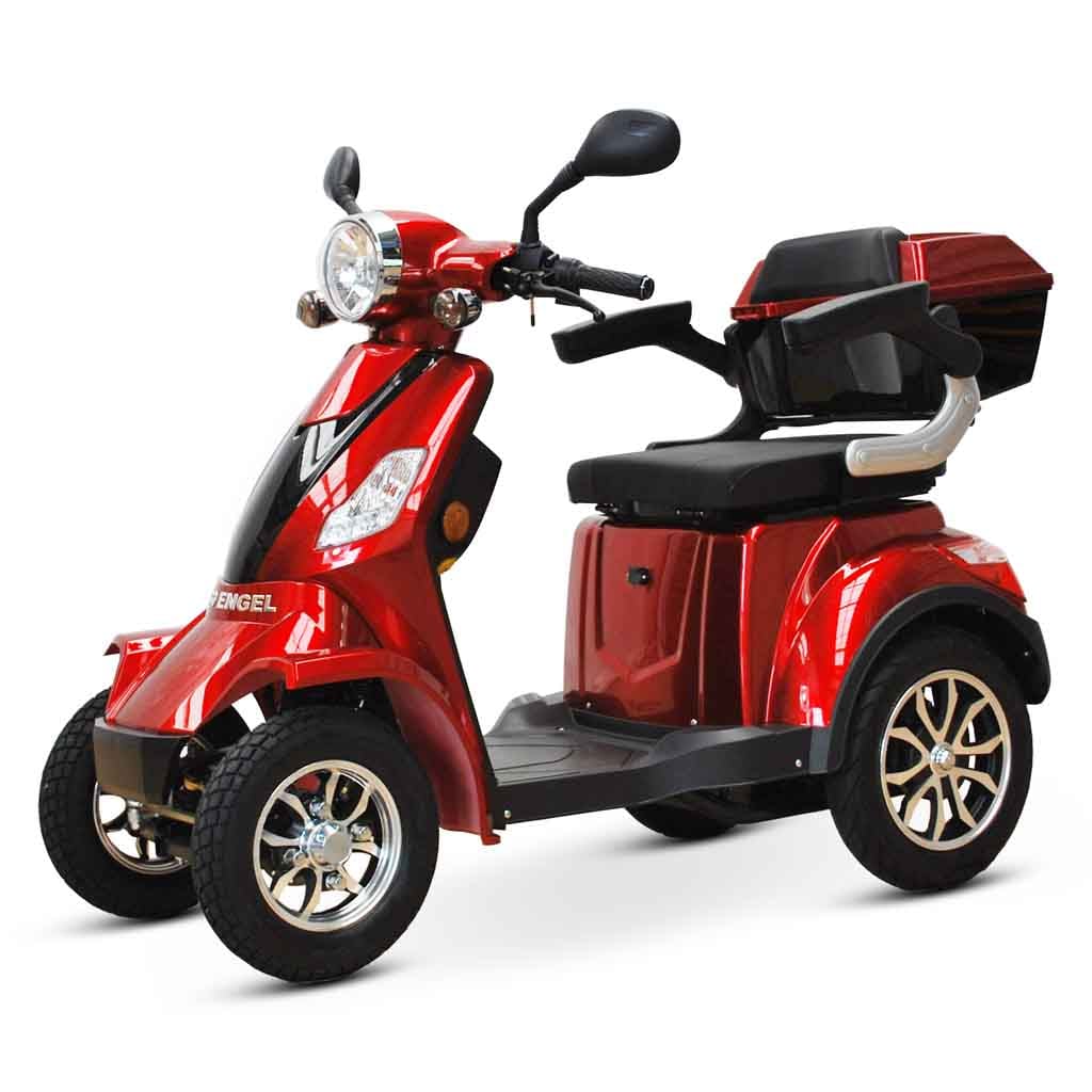 ECO ENGEL 510, Elektromobil 25 km/h mit 20 Ah Li-Io Akku herausnehmbar, Rot 