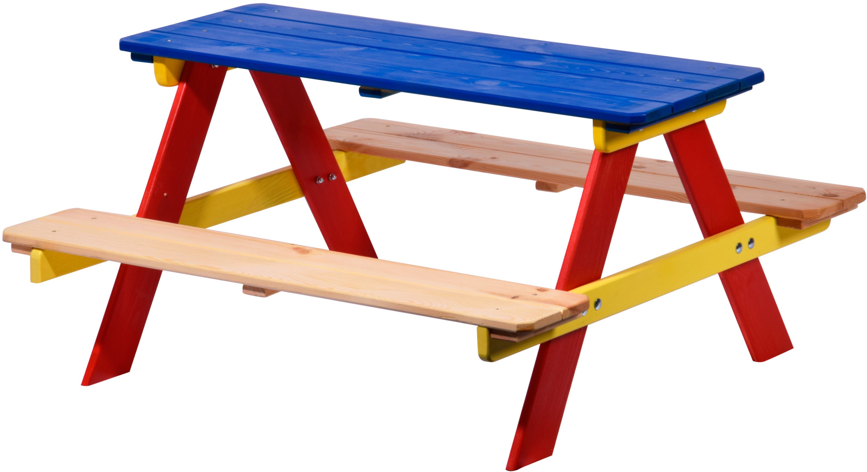 dobar Sitzbank f&uuml;r Kinder mit Tisch, mehrfarbig 