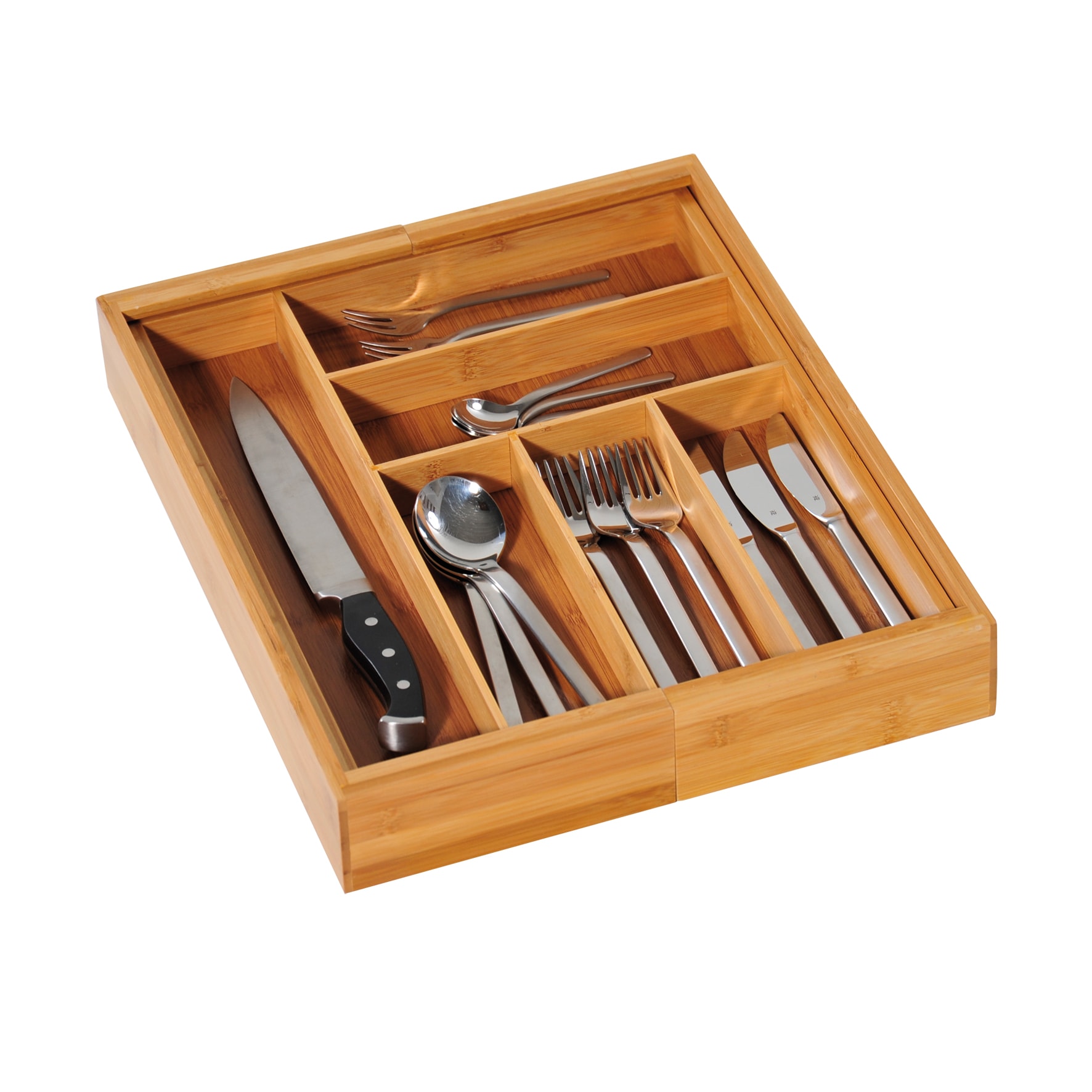 variabler Besteckkasten, FSC-Bambus 