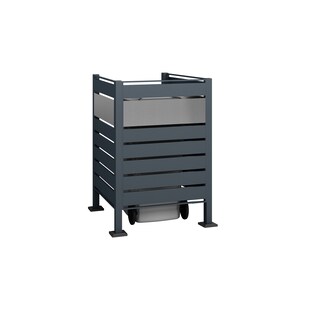 Westmann Metall Mülltonnenverkleidung Planum 120cm  - versch. Ausführungen 