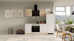 Flex- Well Küchenzeile "Stauraumwunder" 220cm -G-220-1706-005 -versch. Ausführungen- Samoa 