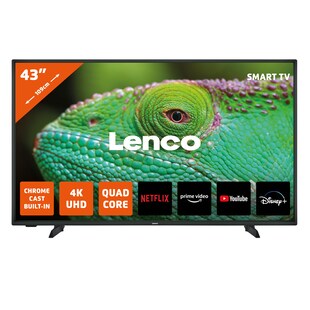 Lenco LED-4353BK - 43-Zoll 4K Android-Smart-TV, schwarz 