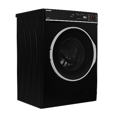 Sharp Frontlader-Waschmaschine - versch. Ausführungen -schwarz mit LED Display, 8 kg 