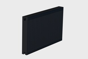 Sanicomfort Universal Flachheizkörper Typ DK (22) schwarz RAL 9005 matt inkl. Befestigung - versch. Ausführungen 