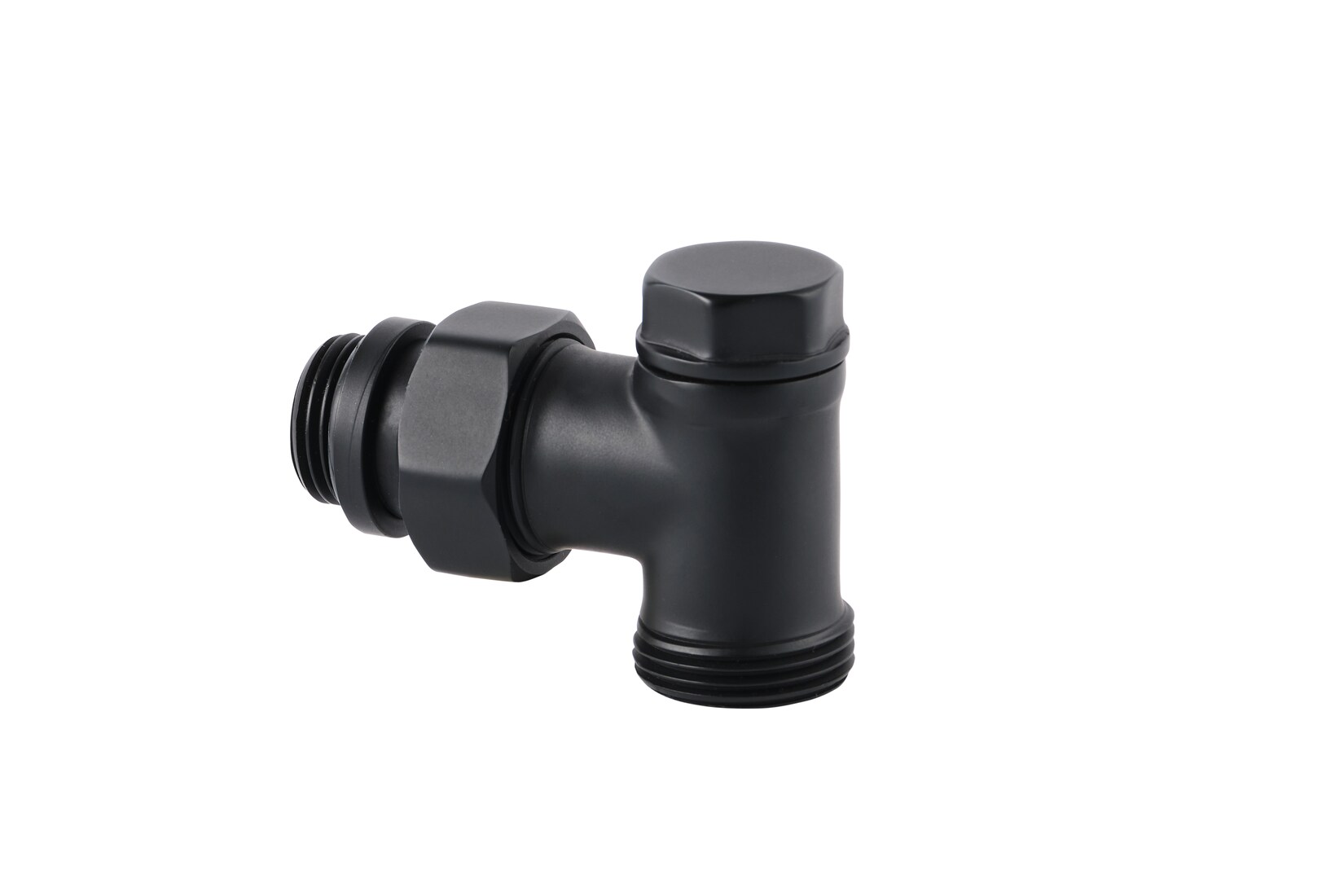 HK Rücklaufverschraubung Design schwarz RAL 9005 - versch. Ausführungen