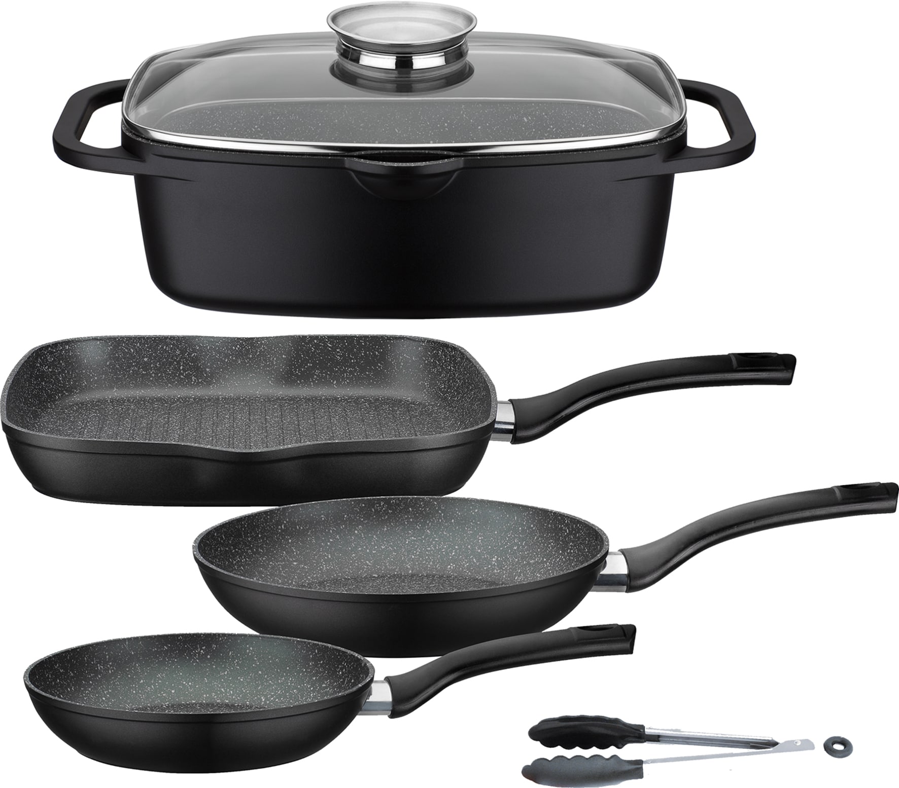 Koch-Set Gourmet Granit 5-tlg. 