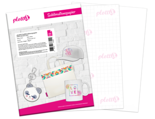 plottiX - Sublimationspapier - DIN A4 - 100 Blatt 