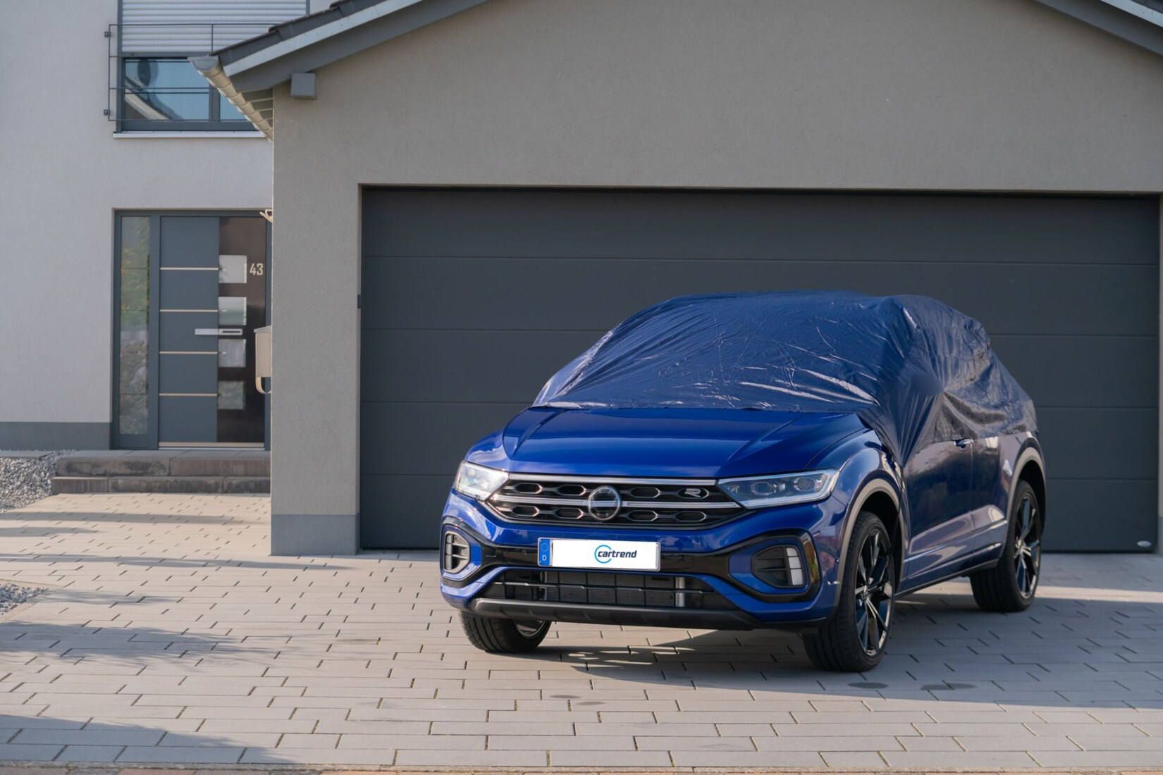 CARTREND Halbgarage Gr.XL dunkelblau
