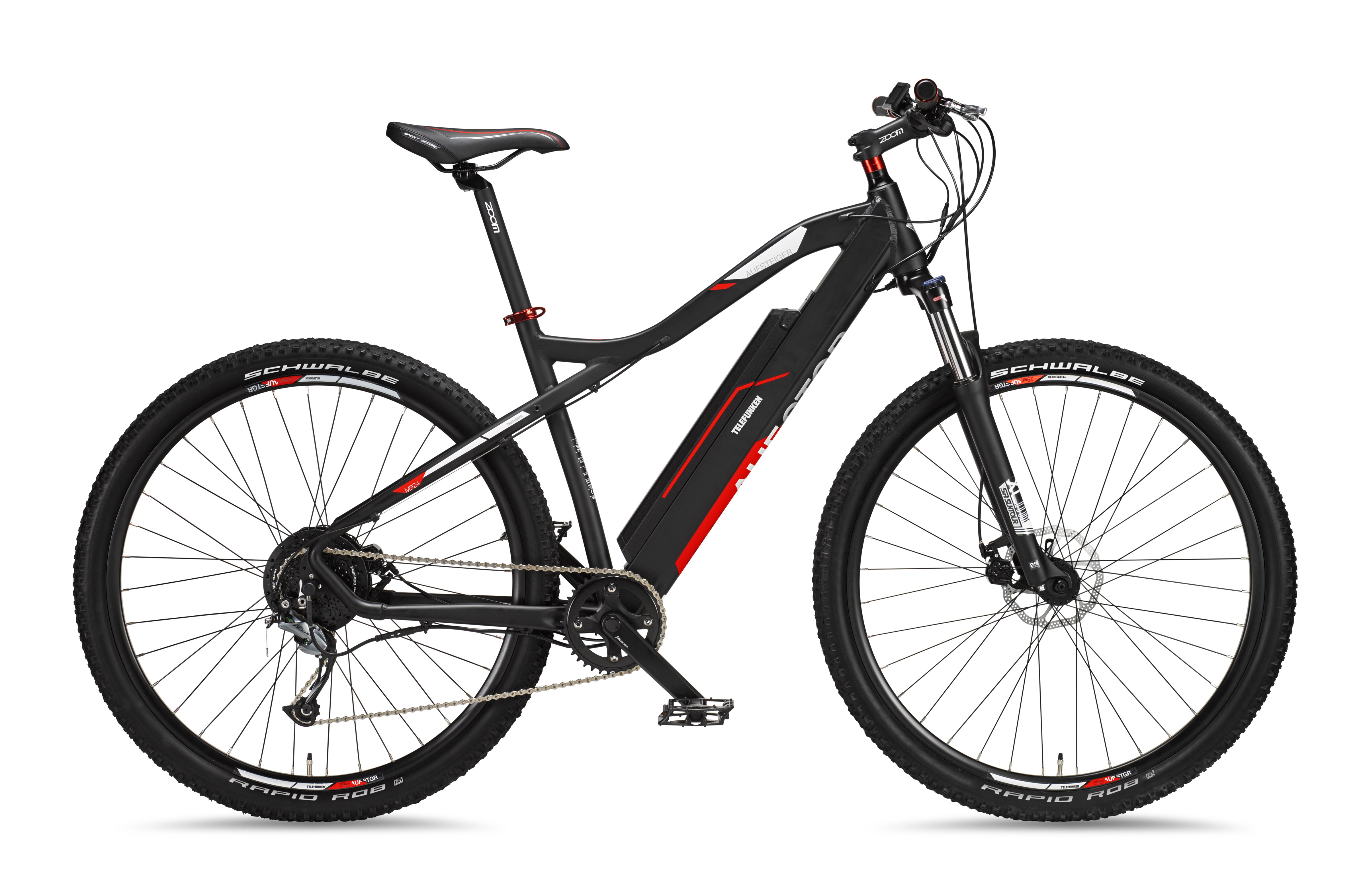TELEFUNKEN M924 E-MTB Hardtail 29" anthrazit/rot 