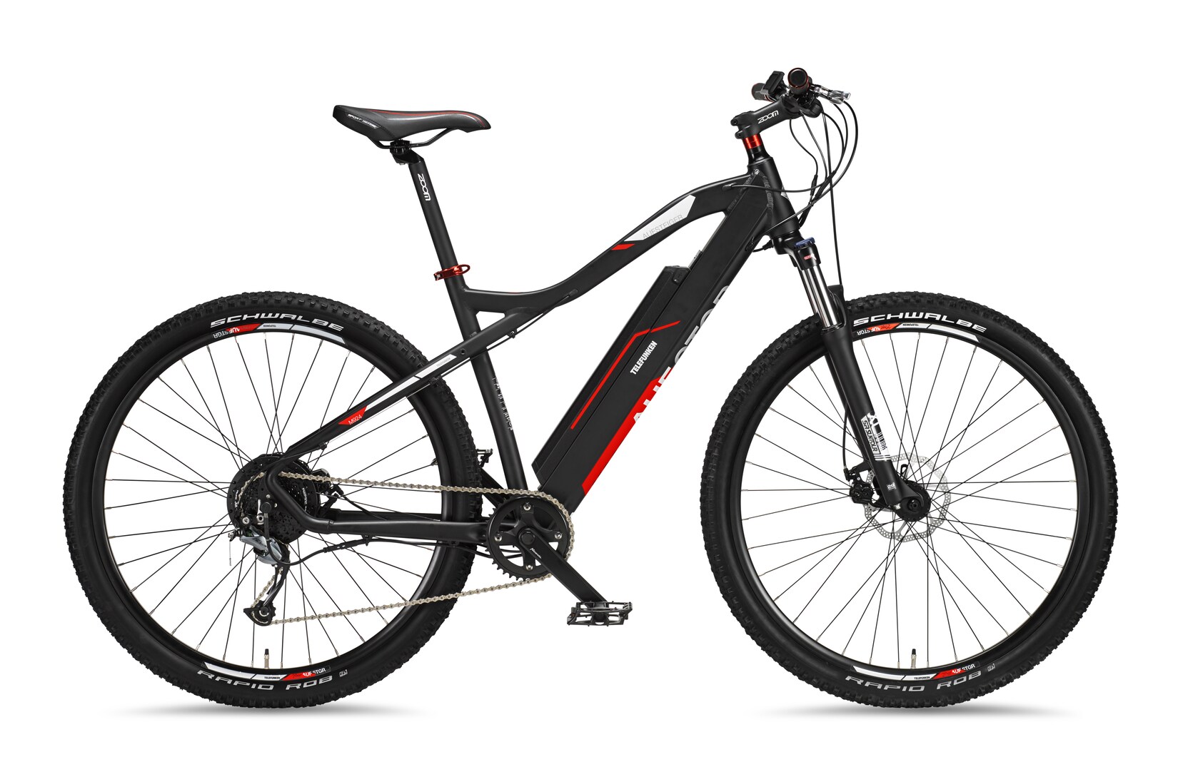 TELEFUNKEN M924 E-MTB Hardtail 29" anthrazit/rot