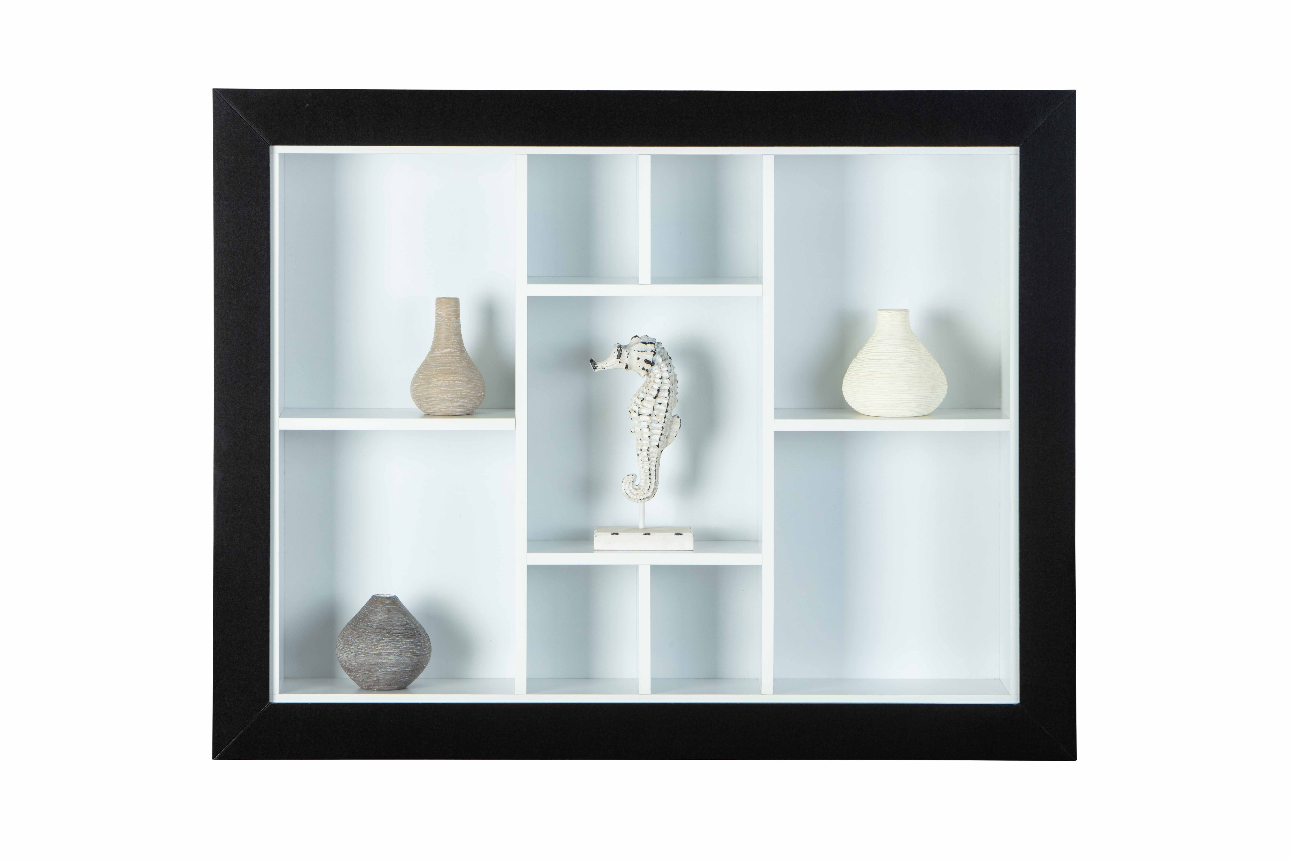 Inter Link Setzkasten Wandregal Quarium - versch. Ausf&uuml;hrungen - 9 offene F&auml;cher 