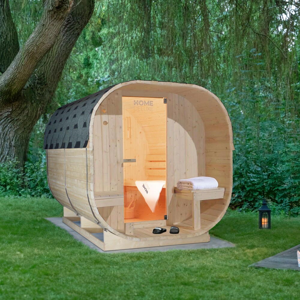 HOME DELUXE Outdoor Sauna CUBE DELUXE L