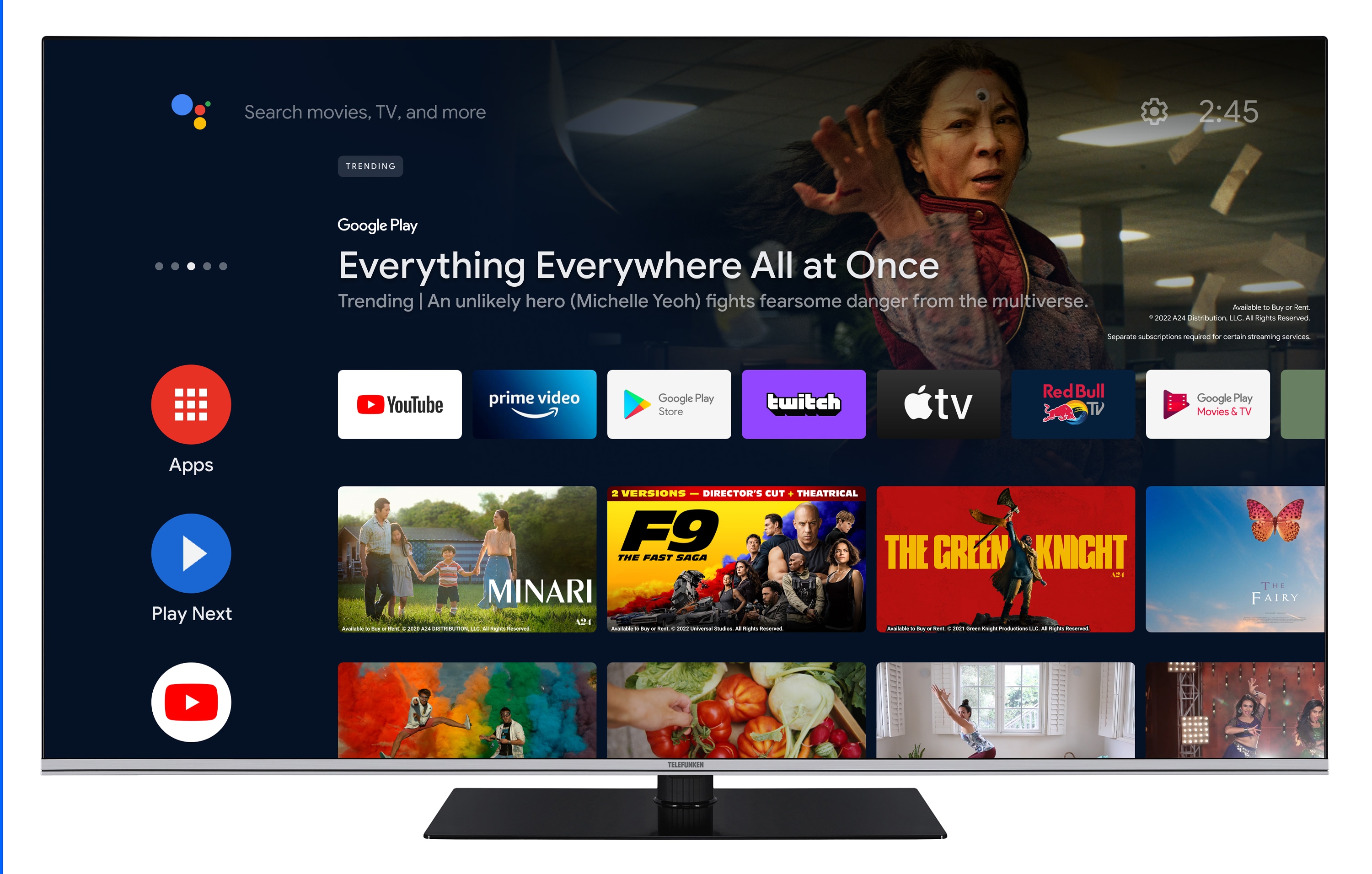 Telefunken QU65AN900M QLED TV 65" 