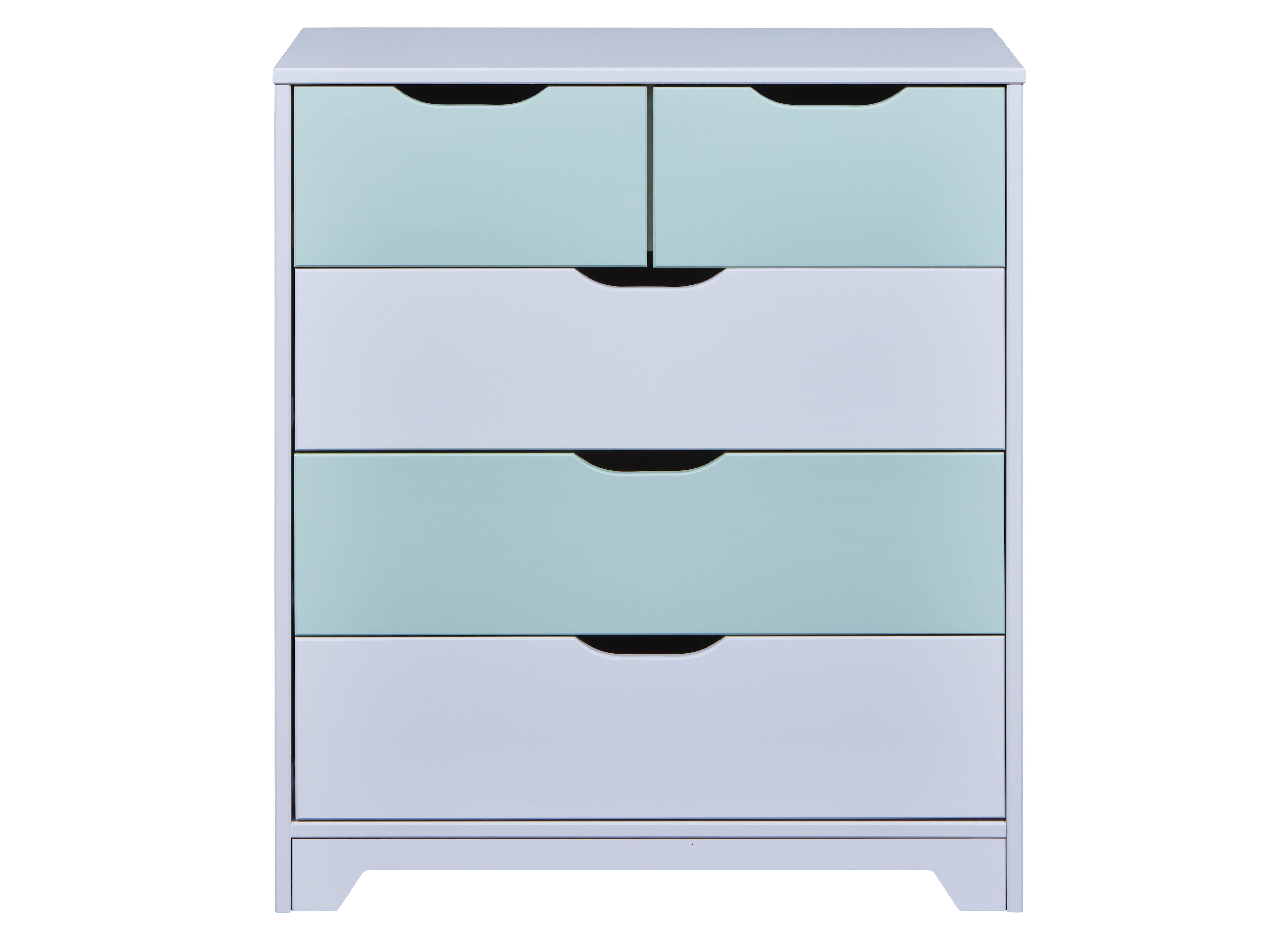 Inter Link Kommode Prati - Hellgrau und Salbeigr&uuml;n 