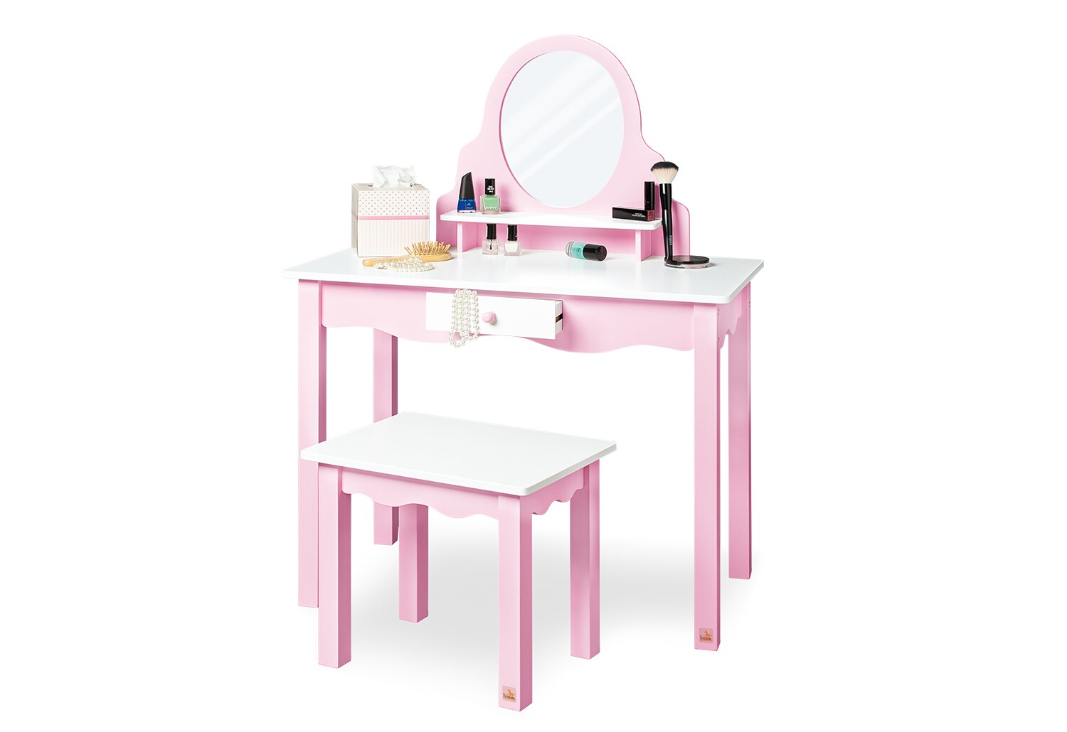 Kinderschminktisch 'Jasmin' inkl. Hocker, 2-tlg. 