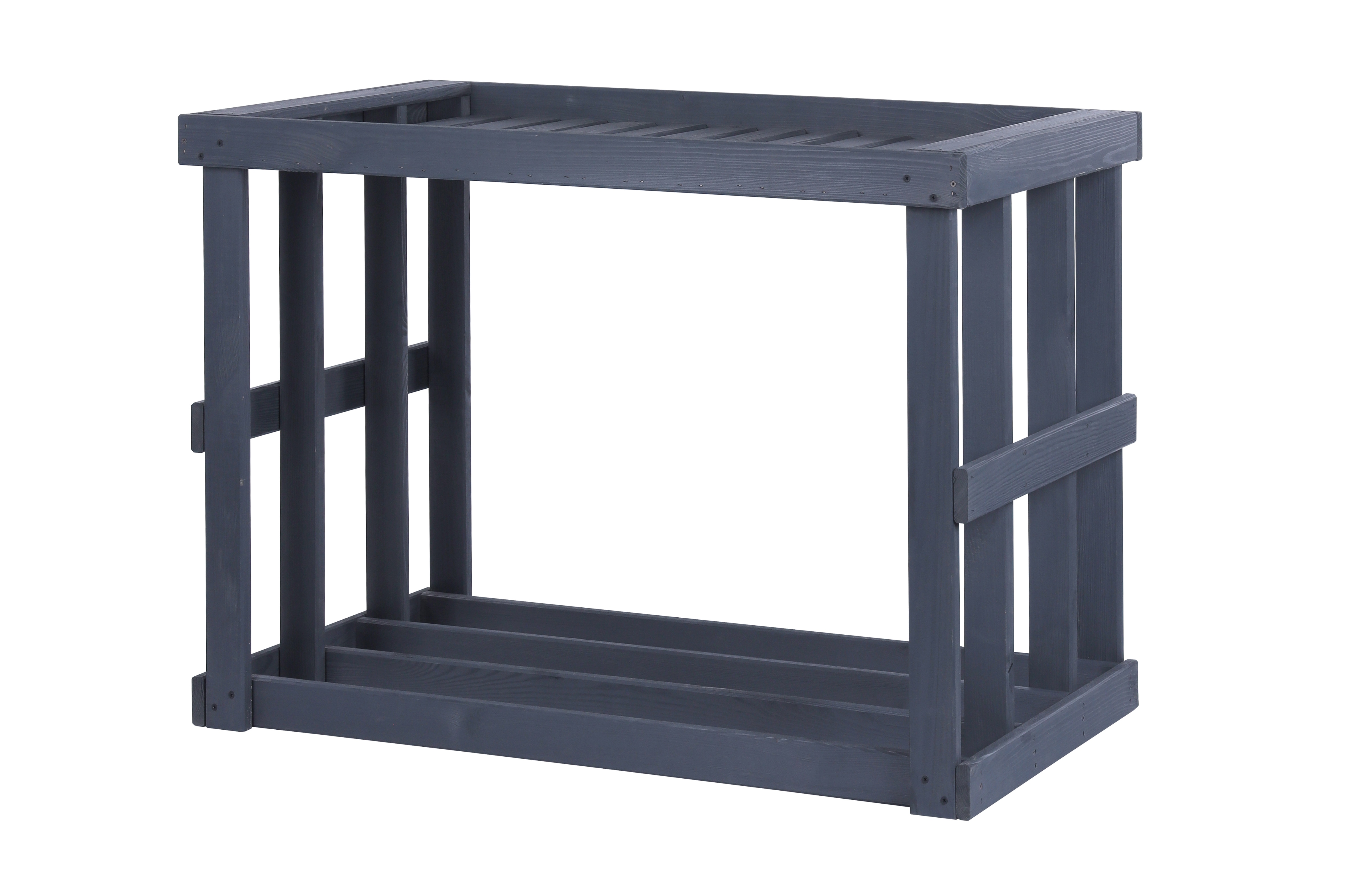 Westmann Holz Kaminholzregal Stephan | Anthrazit | 52x108x74 cm 