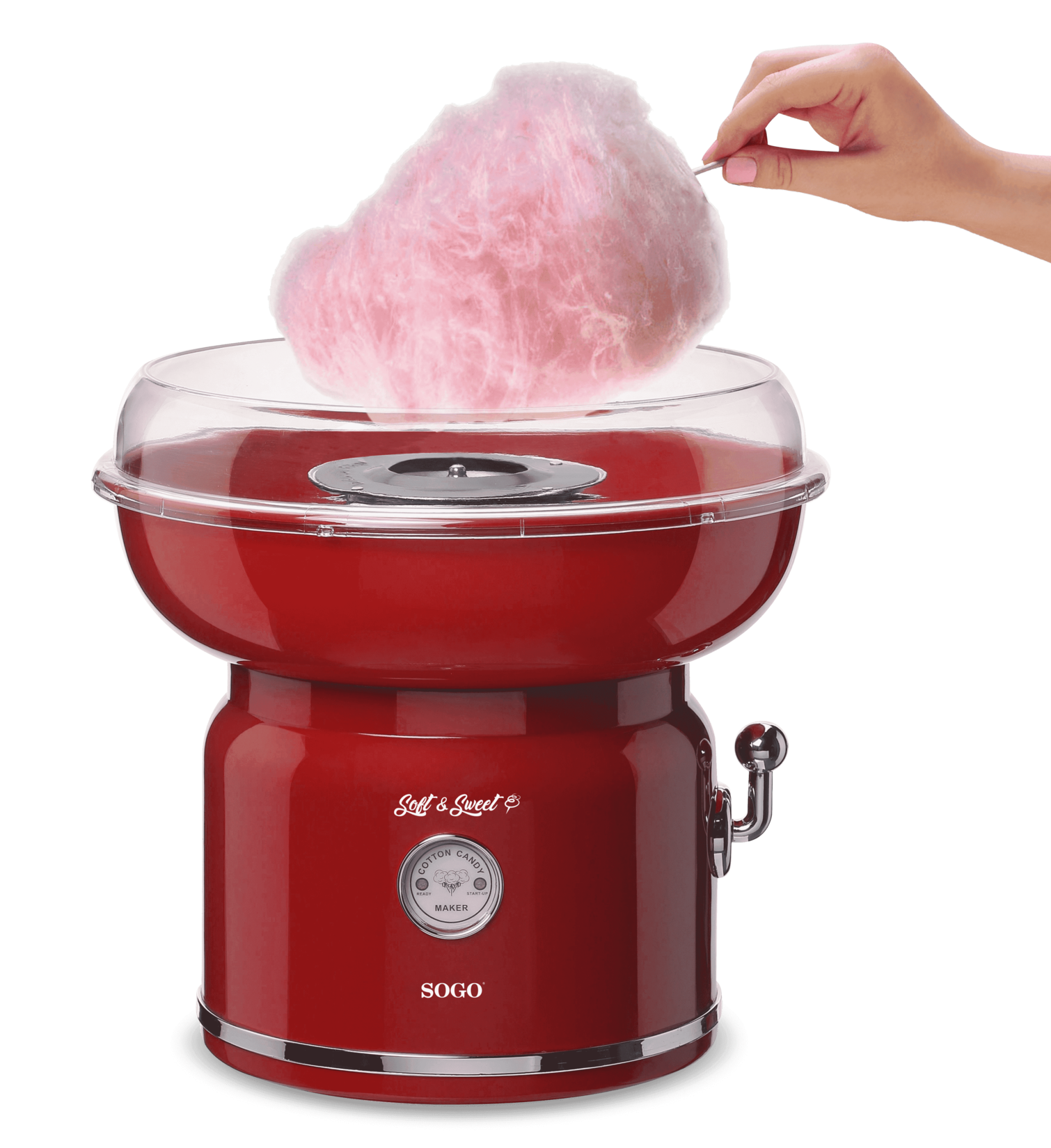 Zuckerwatte-Maschine Retro-Rot CC-SS-11975