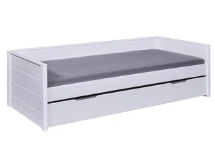 Inter Link Kinderbett Dream the Future 90x200 cm in Kiefer Massivholz inkl. Lattenrost - Weiss 