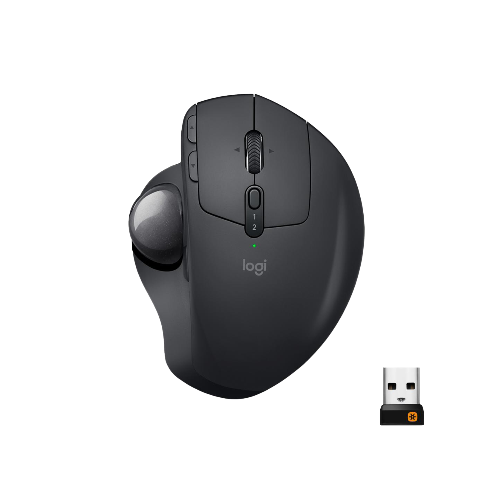 Logitech Maus MX Ergo Trackball Wireless Schwarz 