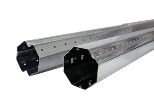 Schellenberg Rolladenwellen-Set Maxi, Stahlrohrwelle für Rolladen, Achtkantwelle 160 cm, kürzbar 