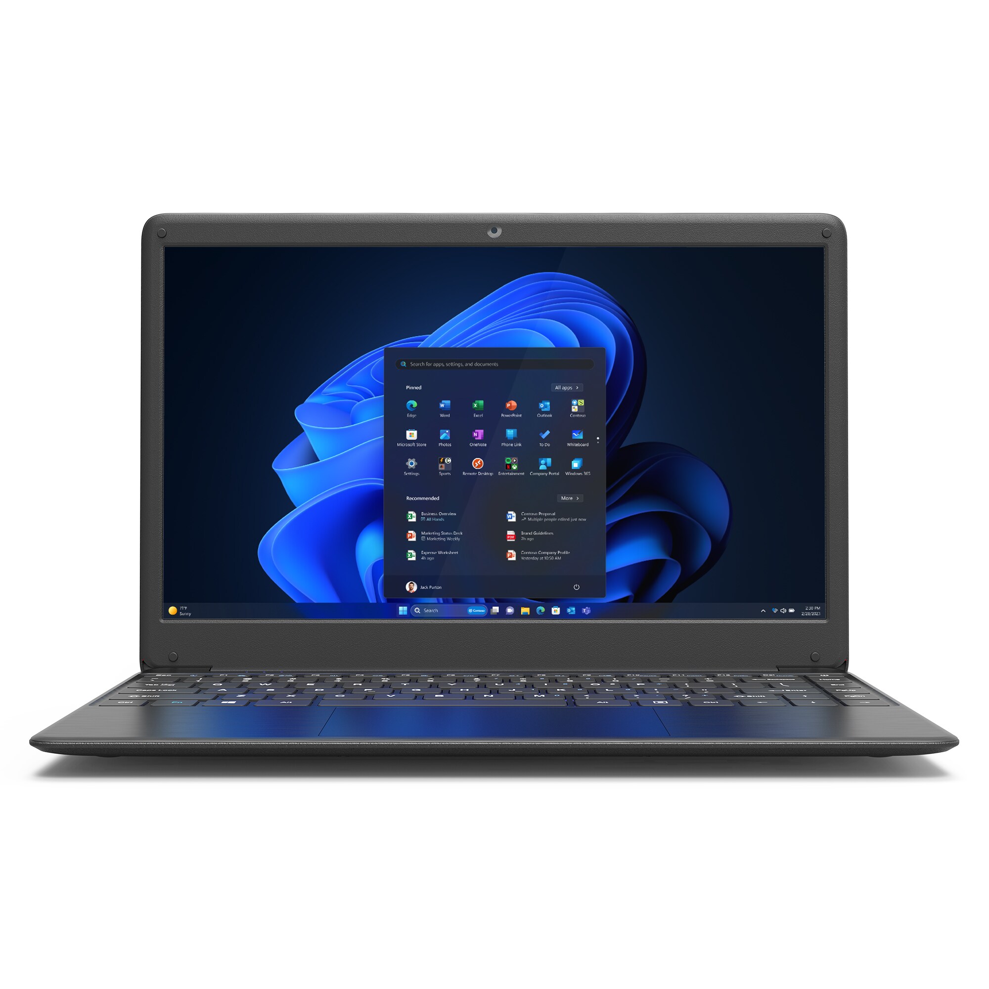VALE V14E-4128D Notebook | 14" Full-HD IPS Bildschirm | Intel&reg; Celeron&reg; N4020 Prozessor | 4 GB RAM | 128 GB eMMC Speicher + M.2 SSD Slot | Windows 11 Home 