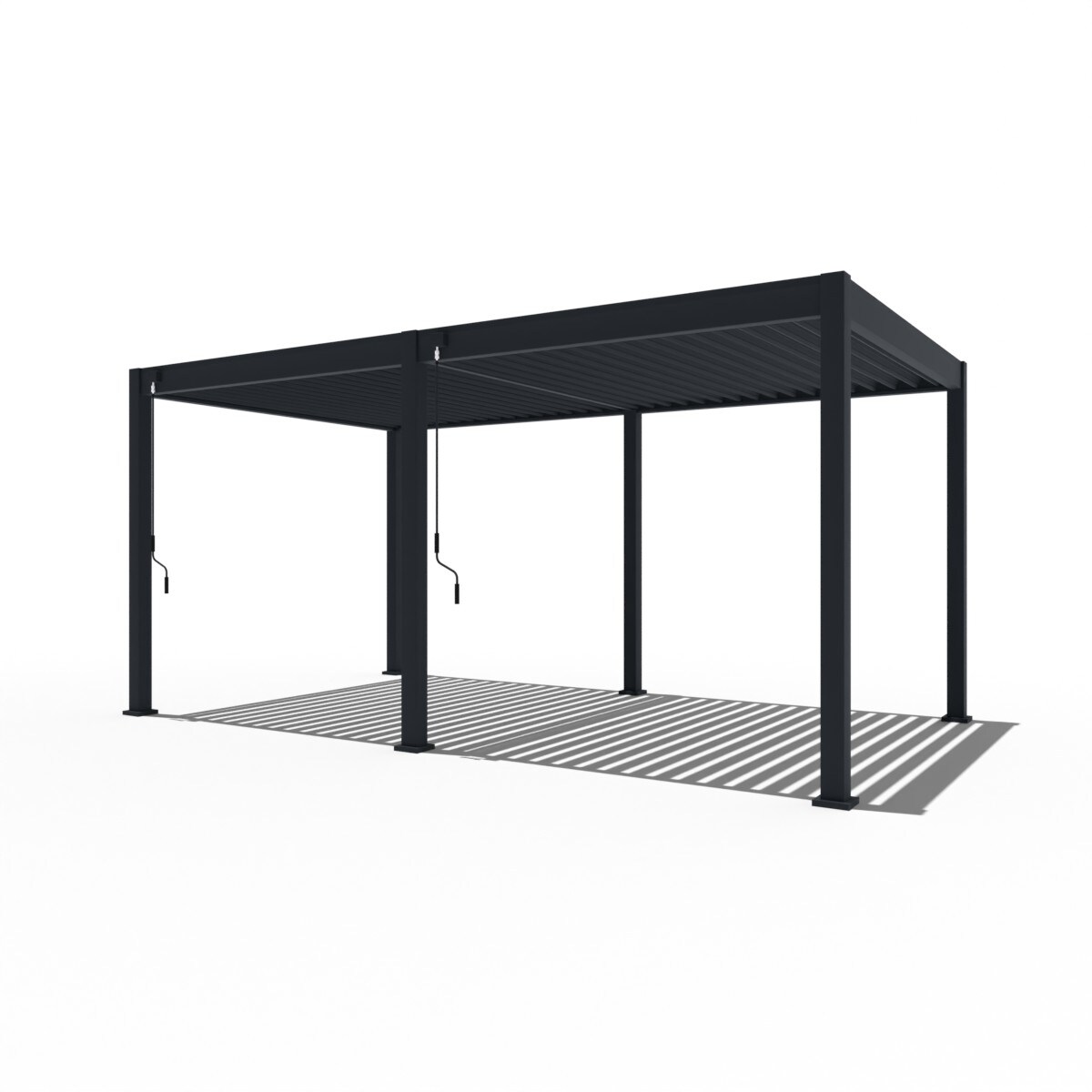 Pergoline Trumpf Pergola Alu-Stahl 3 m x 5,3 m anthrazit