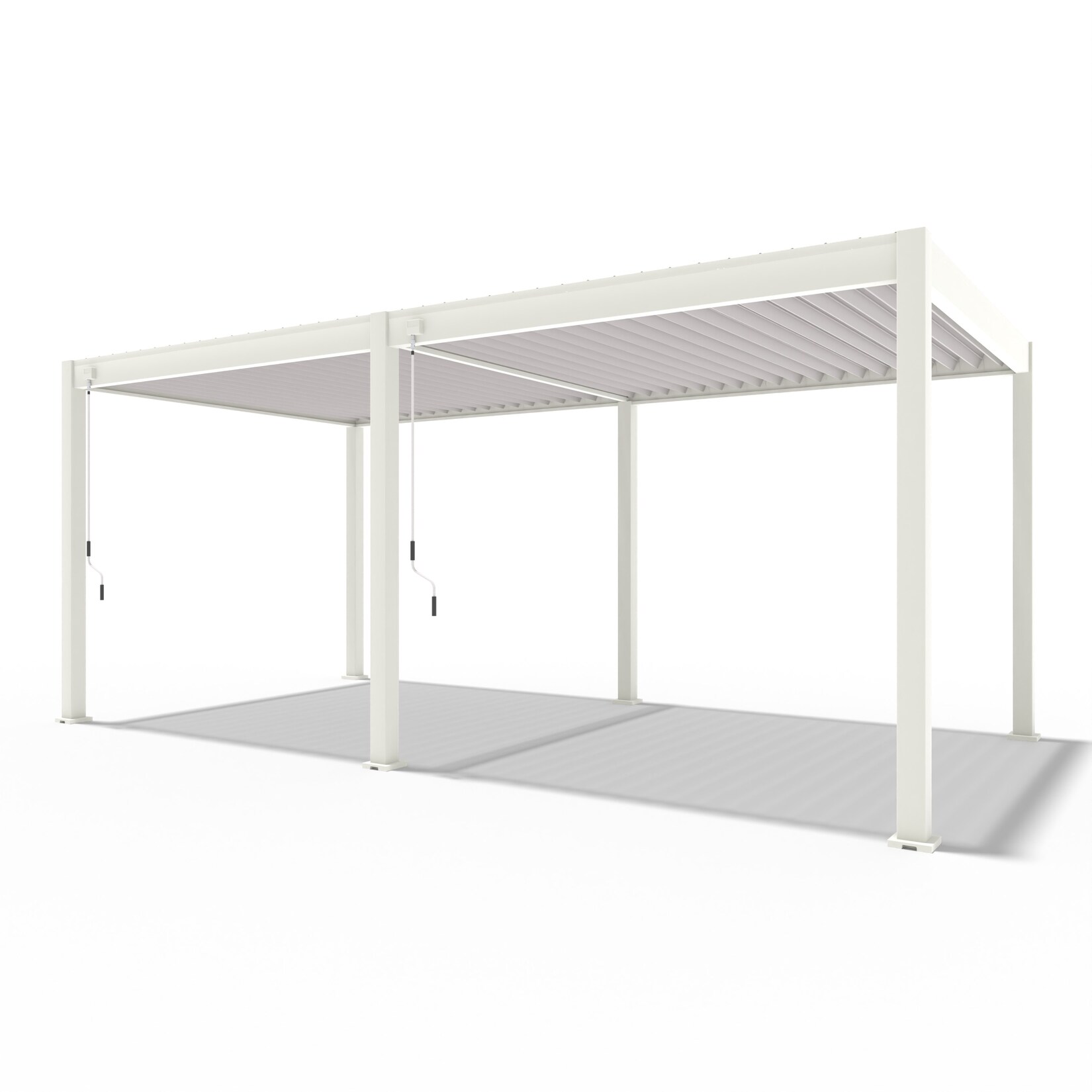 Pergoline Trumpf Pergola Alu Stahl 3 m x 6 m weiß