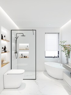 Home Deluxe Duschabtrennung BAKI Schwarzer Rahmen 80 x 200 cm 