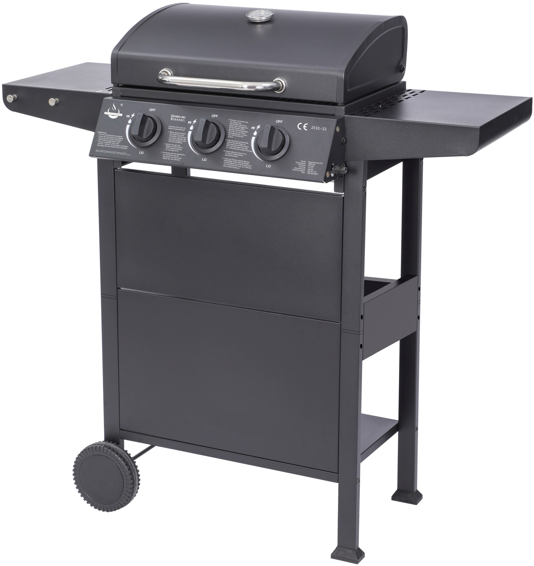El Fuego&reg; Gasgrill "San Jose" 3 Brenner 