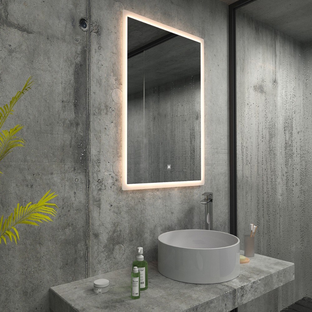 HOME DELUXE LED-Spiegel Rechteckig NOLA &ndash; 60 x 80 cm - versch. Ausf&uuml;hrungen 