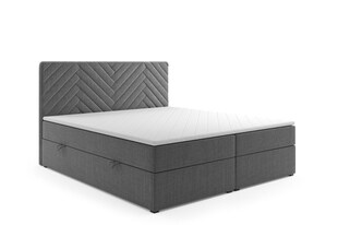 M-Punkt Boxspringbett MALIBU mit Bettkasten 180 x 200 cm - Anthrazit 