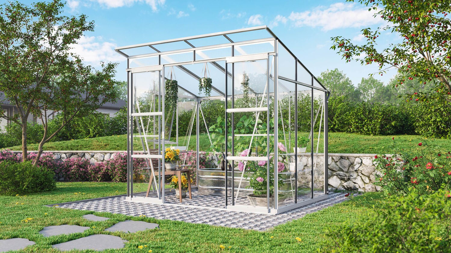 Comfort Edition Playa 5900 ESG/HKP inkl. Alutisch und Alu-Wandregal 