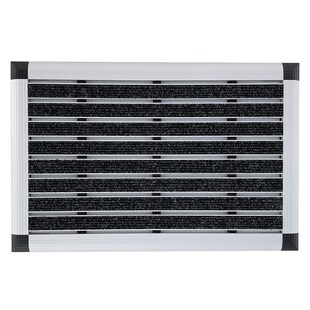 casa pura Alu-Türmatte | Elegant Mat Ribbed | Textilfaser-Rips | Anthrazit 