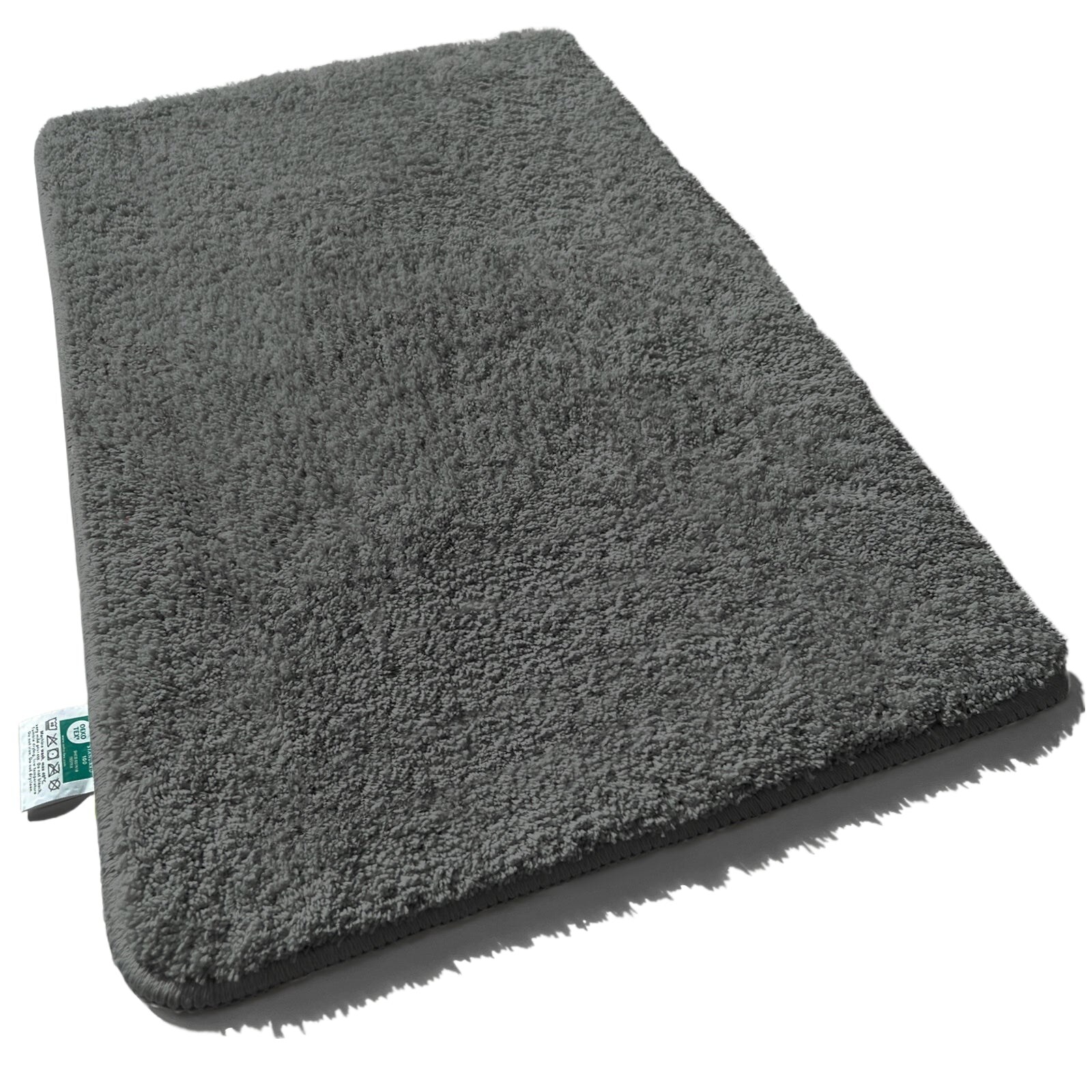 Tapis de bain Sky Uni Polyester Gris sombre 80 x 150 cm