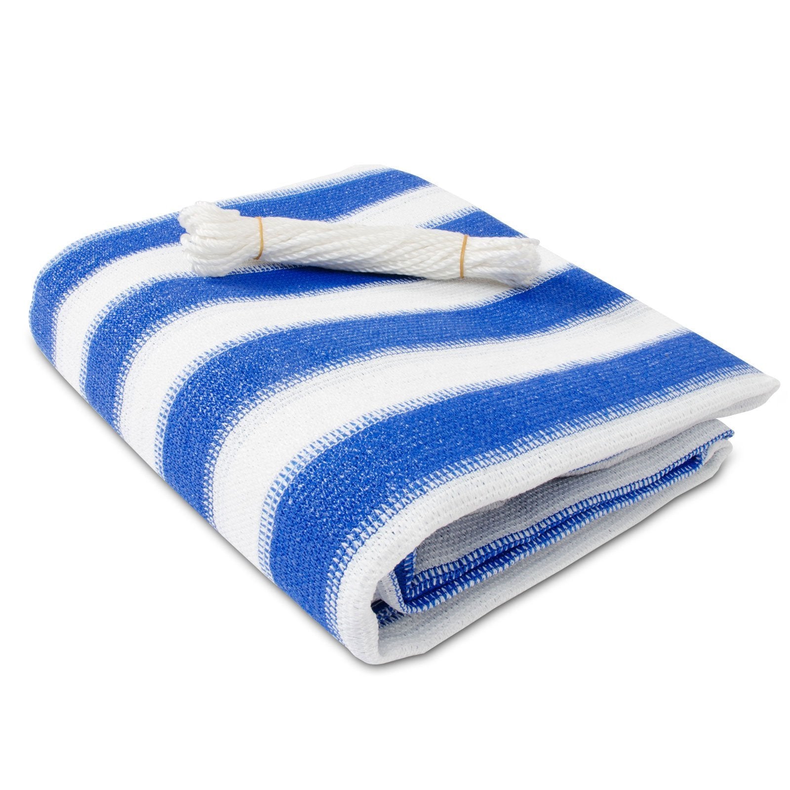 casa pura Balkonsichtschutz | Gestreift | Blau-wei&szlig; 