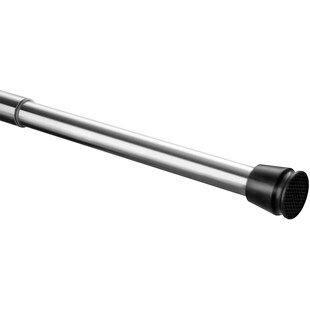 casa pura Duschvorhangstange verchromt | Stufenlos längenverstellbar 