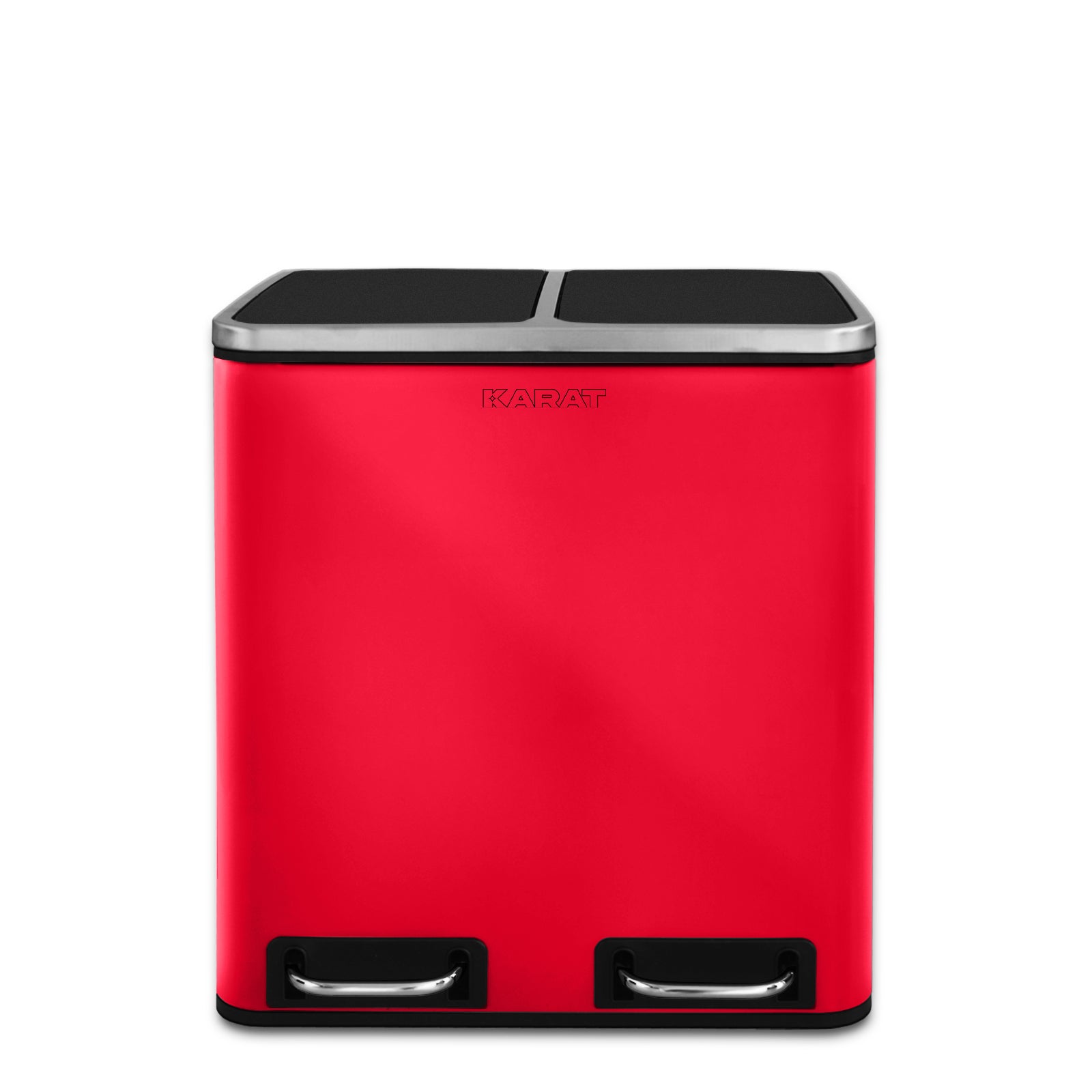 karat homeliving Tretm&uuml;lleimer | Felix | Trennsystem | Himbeerrot 