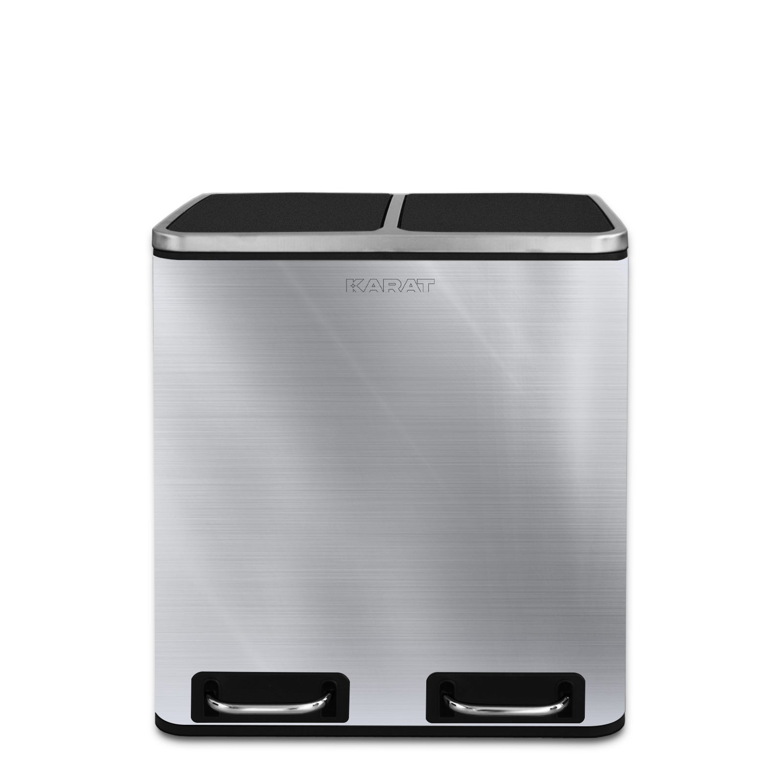 karat homeliving Tretm&uuml;lleimer | Felix | Trennsystem | Edelstahl 