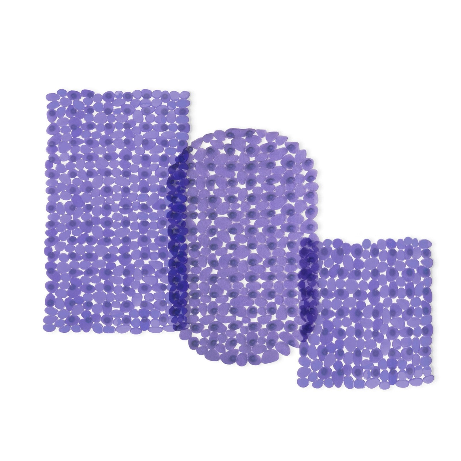 casa pura Wanneneinlage | Bubble | Lila-Transparent | Casa Pura | Badewanneneinlage | 68 x 36 cm 