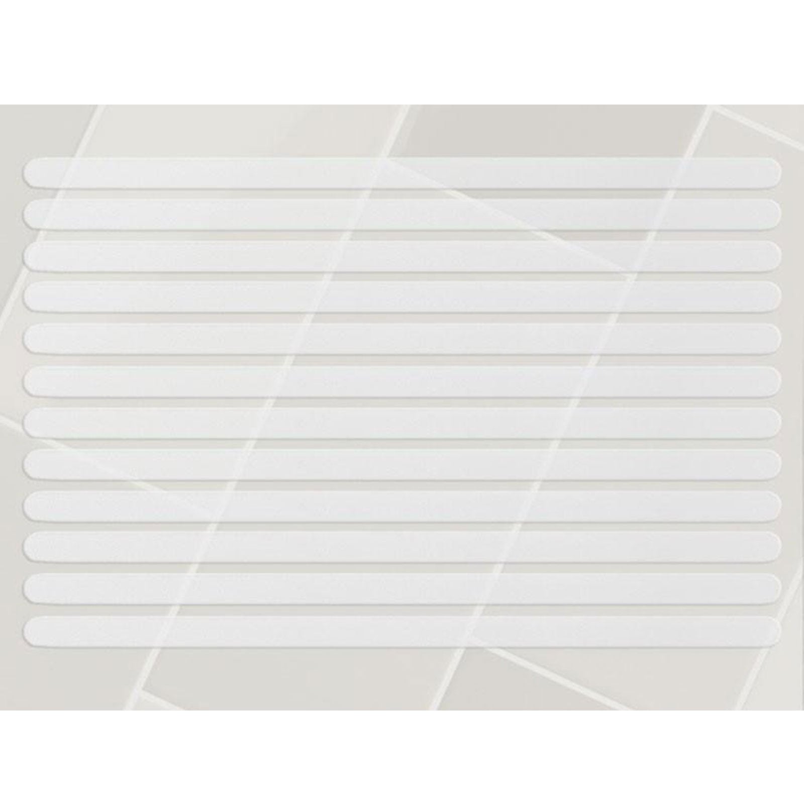 casa pura Antirutsch Streifen Nasszone | Wei&szlig; | Abgerundet | 15 x 150 mm 