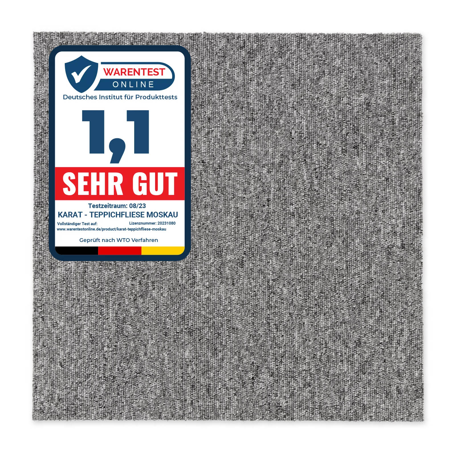 karathomeliving Teppichfliesen Moscow | Grau 01 