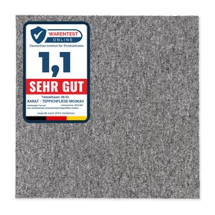 karathomeliving Teppichfliesen Moscow | Grau 01 