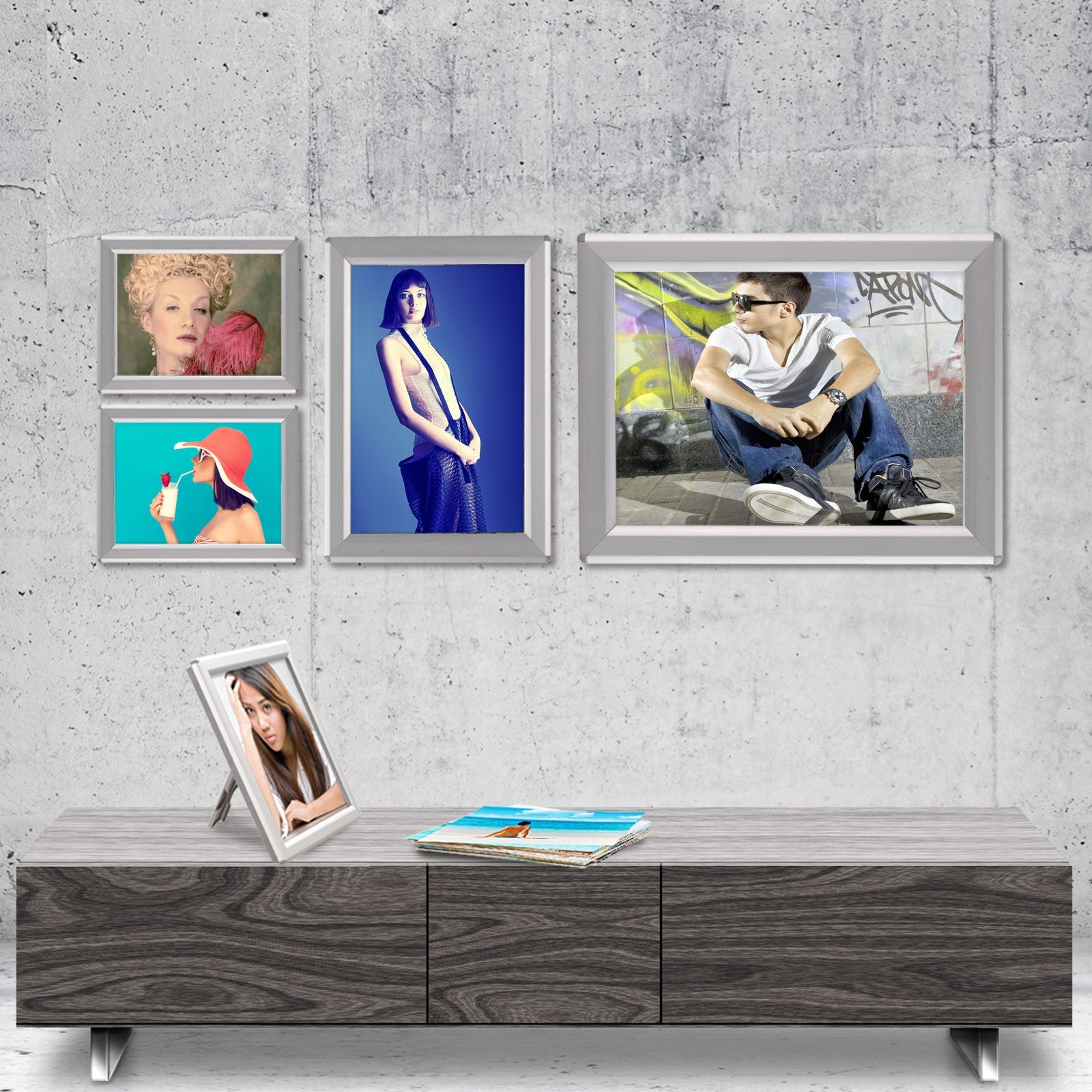 floordirekt Wechselrahmen Opti-Clic | F&uuml;r A4 