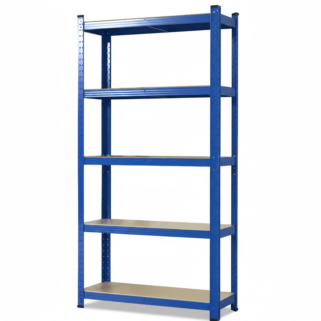 Schwerlastregal Grizzly   Blau   Höhe: 220 cm   Breite: 120 cm