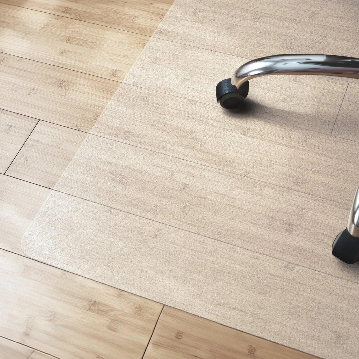 Karat homeliving Bodenschutzmatte | F&uuml;r Hartb&ouml;den | Polycarbonat | 75 x 120 cm | Transparent 