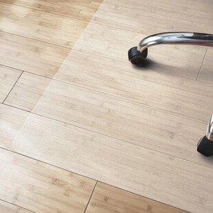 Karat homeliving Bodenschutzmatte | Für Hartböden | Polycarbonat | 75 x 120 cm | Transparent 