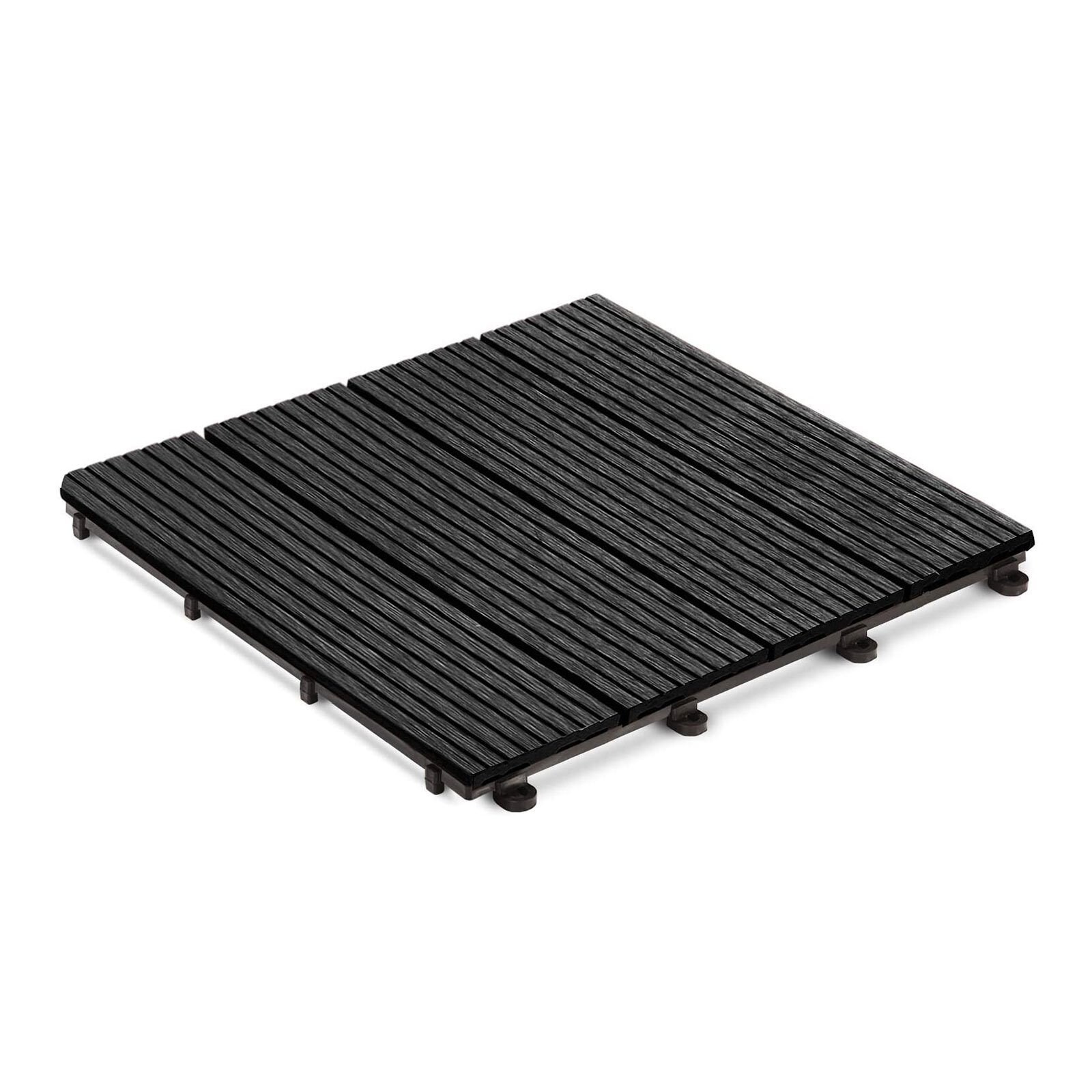KARAT Klickfliese WPC Royal Anthrazit 30 x 30 cm 11er-Set