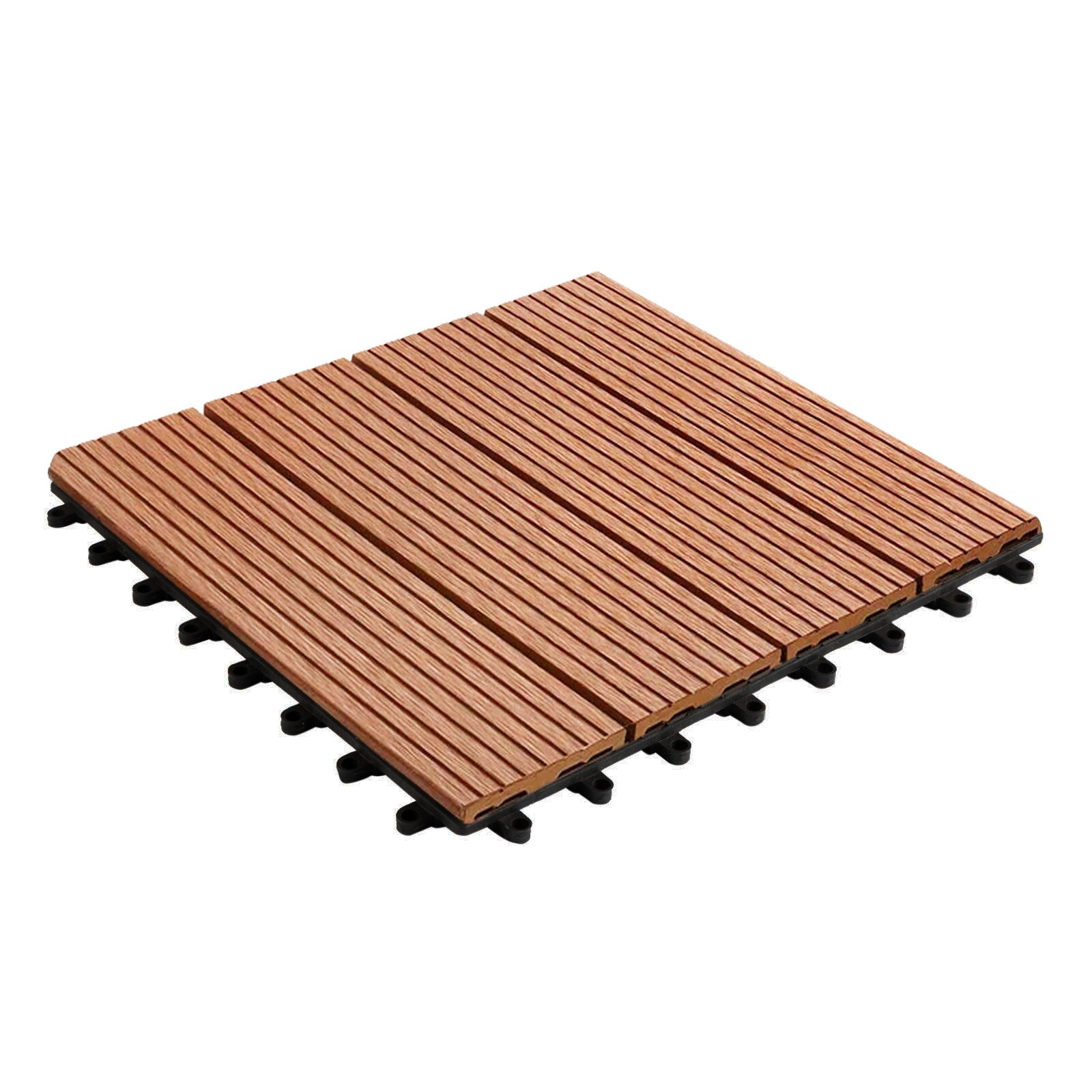 KARAT Klickfliese WPC Royal Hellbraun 30 x 30 cm 11er-Set