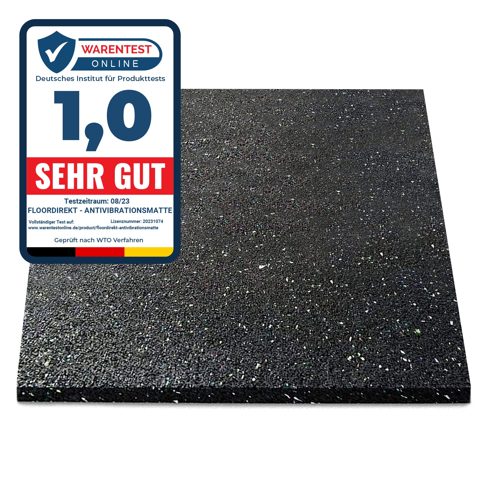 Floordirekt Antivibrationsmatte | 5 mm St&auml;rke 